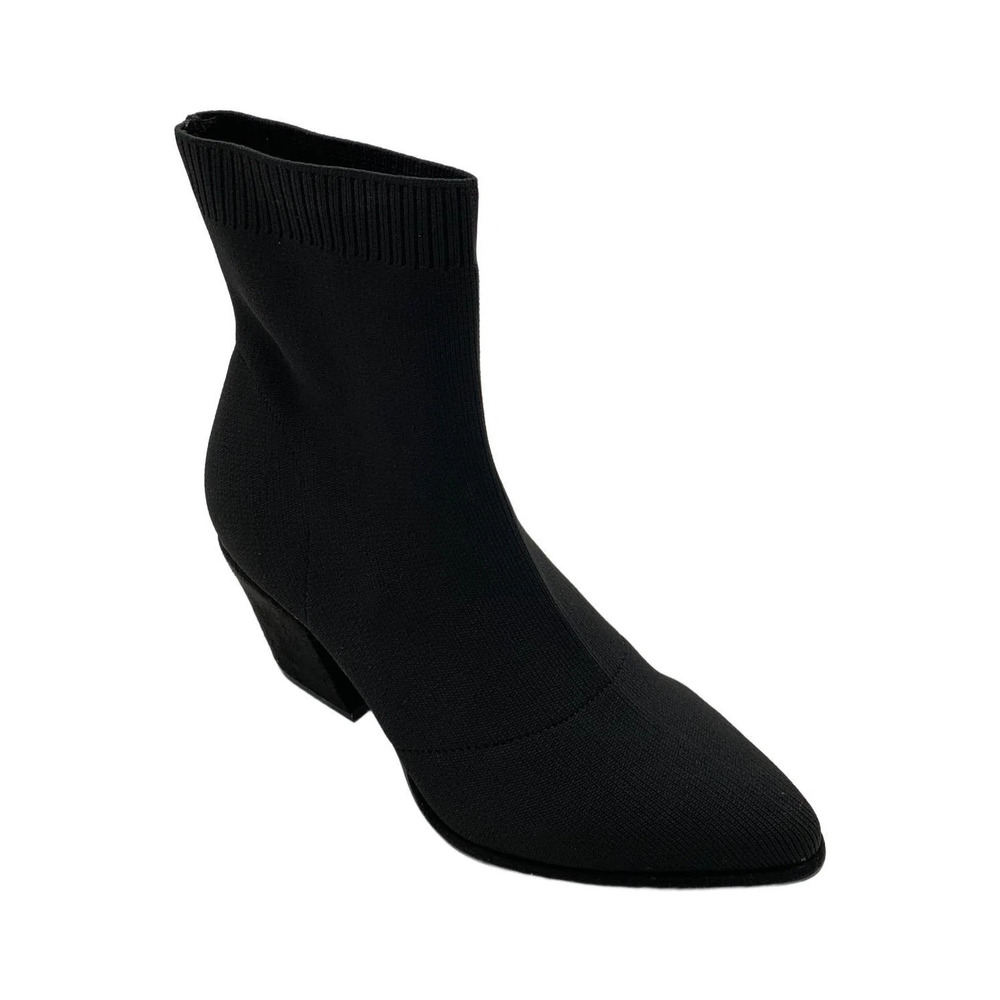 MIA Women's Draxton Block-Heel Knit Dress Booties Black - Medium